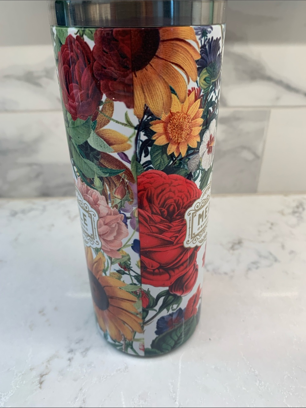 RARE NEW Pioneer Woman Mercantile Floral Insulated Travel Tumbler - Picture 4 of 6
